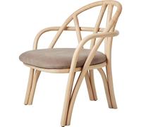 Gubi Bistra Armchair Natural Lacquered Rattan/Fustagno Limonta 002
