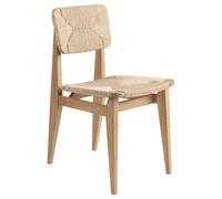 Gubi C-Chair Dining Chair Paper String/Oil Oak