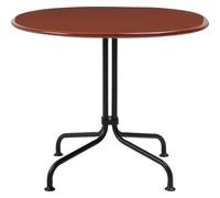 Gubi Carmel Bistro Café Table 63x75x75 Matt Black/Rock Red