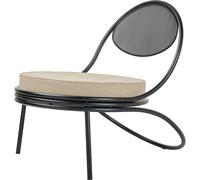 GUBI - Copacabana Lounge Chair, Black / Lorkey 41 - Black
