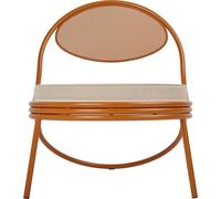 GUBI - Copacabana Lounge Chair, Orange / Leslie Stripe 040 - Orange