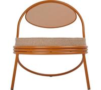 GUBI Copacabana Outdoor Lounge Chair upholstered seat Lorkey limonta 44-international orange