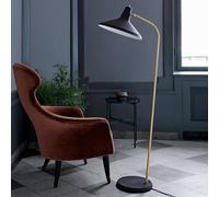 GUBI G-10 floor lamp black/brass