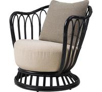 Gubi Grace Outdoor Armchair Black/Lorkey 41/Lorkey 43