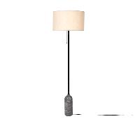 GUBI Gravity Floor Lamp Gray Black/Canvas