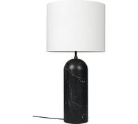 GUBI - Gravity XL Floor Lamp Low, Black Marble / White - White