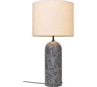 GUBI - Gravity XL Floor Lamp Low, Grey Marble / Canvas - Canvas