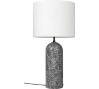 GUBI - Gravity XL Floor Lamp Low, Grey Marble / White - White