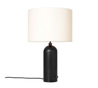 GUBI Gravity Table Lamp Blackened Steel and White Shade Large