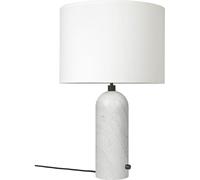 Gravity Table Lamp Large White lampshade - White marble Gubi - 5710902837011