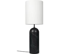 GUBI - Gravity XL Floor Lamp High, Black Marble / White - White