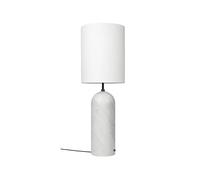 GUBI - Gravity XL Floor Lamp High, White Marble / White - White
