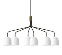 GUBI - Howard Chandelier 6 Long Arms, Bone China - Bone White