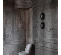 Gubi Howard wall light with plug, gunmetal