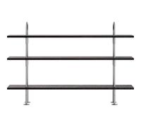 Gubi Keen 160 Shelving System 3 Shelves Stainless Steel/Ash Veneer