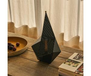 Gubi LED battery-powered table lamp Bagdad, black, height 36 cm