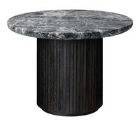 GUBI - Moon Coffee Table Round Ø60 x H45, Brown Black / Grey Marble - Grey Marble
