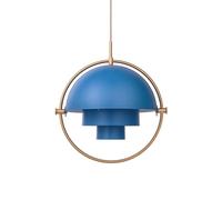 GUBI Multi-Lite Pendant Brass & Blue