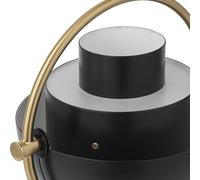 Gubi Multi-Lite rechargeable table lamp, brass/black, 30 cm