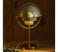 Gubi Multi-Lite rechargeable table lamp, brass-coloured/grey, 30 cm