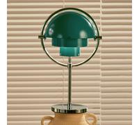 Gubi Multi-Lite rechargeable table lamp, chrome/blue-green, 30 cm