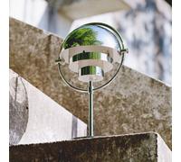 Gubi Multi-Lite rechargeable table lamp, chrome/chrome, 30 cm
