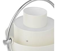 GUBI Multi-Lite rechargeable table lamp, height 30 cm, chrome/white