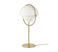 GUBI Multi-Lite table lamp, height 50 cm, brass/white