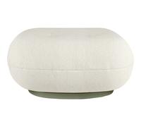 GUBI - Pacha Outdoor Ottoman, Limonta Lorkey 40, Moss Green Base - White