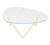 Gubi Pedrera Coffee Table Brass Semi Matt/ Transparent/Glass