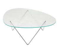 Gubi Pedrera Coffee Table Chrome/ Transparent/ Glass