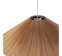 GUBI pendant light 1972, brass, bamboo lampshade, Ø 93 cm