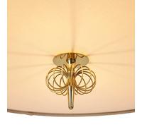 GUBI pendant light A1967, brass, Canvas lampshade, adjustable
