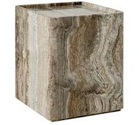 GUBI Pietra side table 33x33x40 cm Lively sepia