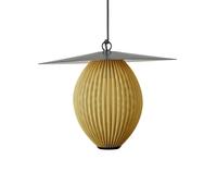 Gubi Satellite outdoor hanging light, 45x27 cm, black/mustard gold