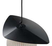 Gubi Satellite outdoor hanging light, 45x27cm, black/cream white