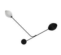 GUBI Satellite Wall Lamp Hardwired Black/ White