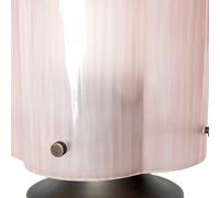 Gubi table lamp Seine, antique brass, coral pink glass