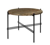 GUBI - TS Coffee Table 55 cm, Black / Brown Emperador marble - Brown