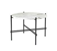 GUBI TS Coffee Table Round Ø55 Black/ White Carrara Marble
