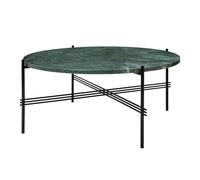 GUBI TS Coffee Table Round Ø80 Black/ Green Guatemala Marble