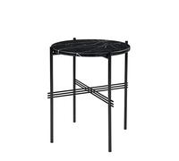 GUBI - TS Side Table 40 cm, Black / Black Marquina marble - Black