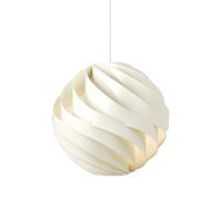 GUBI Turbo Pendant Glossy Alabaster White Large