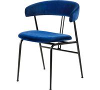 GUBI - Violin Dining Chair Upholstered, Sapphire Blue - Sapphire Blue