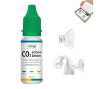 Gubuyi CO2 Checker Liquid, Co2 Continuous Test Aquarium, CO2 Test Aquarium Drop Checker, Reliable CO2 Monitoring with Colour Display, 15 ml Indicator Solution Set for Precise Monitoring, Freshwater