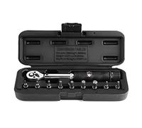 Gucagle 10 pc Adjustable Torque Wrench 2 14Nm 1 4in Preset Spanner | Precision torque spanner with window display locks adjustment for repair and automotive maintenance