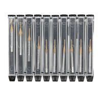 Gucagle 10pcs M1.3 x 0.3 HSS Screw Tap Drill Bit Coating Machine Metric Thread Plating Ti Hand Tool High Speed Steel Durable Non Slip Handle for Repair Furniture Assembly
