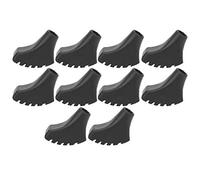 Gucagle 10Pcs Walking Stick Pad PVC Hiking Pole Tip End Protector Universal Accessory for Outdoor Hiking Trekking Black 1.1cm Inner Diameter