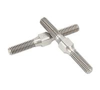 Gucagle 2 Pcs RC Turnbuckle Link Steel Exquisite Appearance Stable Performance RC Tie Rod for ARRMA Granite 1/10 RC Car Silver