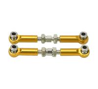 Gucagle 2PCS RC Steering Link Rod Servo Pull Linkage Arm Aluminum Alloy High Performance Upgrade Part for MJX 14210 14209 16208 16209 1/14 Scale RC Cars (Gold)